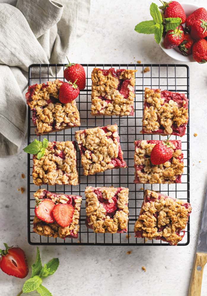 Amici growers - strawberry bars recipe tall